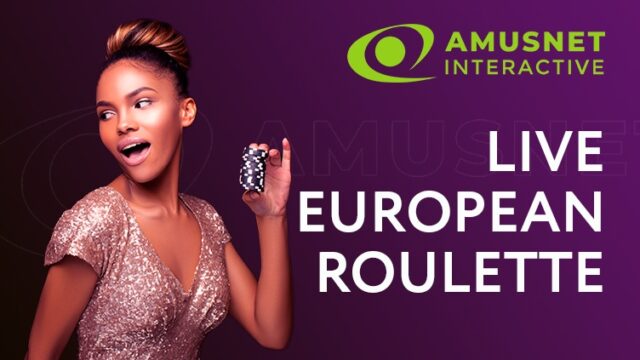 Automat Live European Roulette od Amusnet - zrzut ekranu