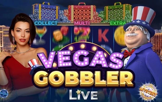 Automat Vegas Gobbler LIVE od Amusnet - zrzut ekranu